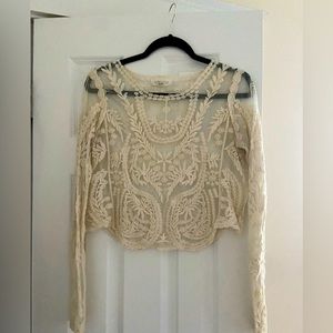 Lace long sleeve top